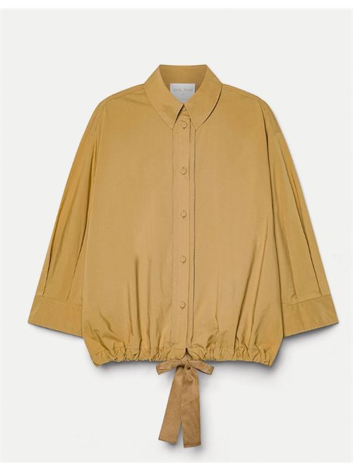 HALF-SLEEVE POPLIN SHIRT FORTE_FORTE | 14608_my shirtF49A.0021 ambra